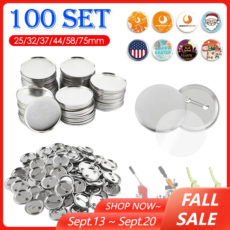 Button Badge Blank - 100Set Blank Badge Pin Button Maker