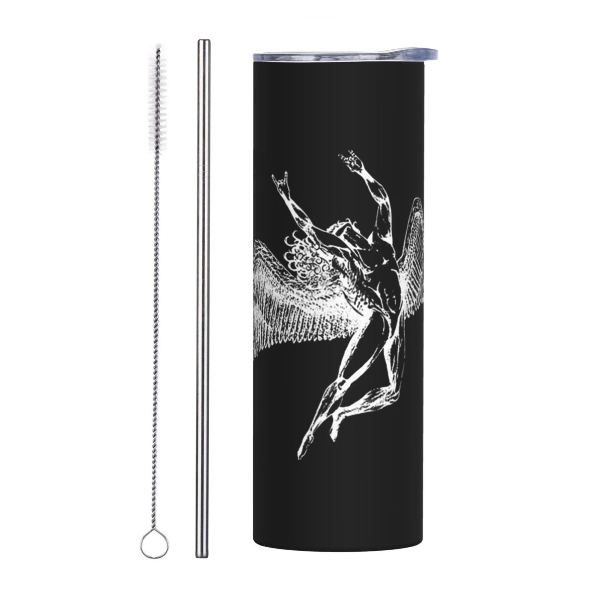 Tumbler 20Oz White - Icarus Throws The Horns - White