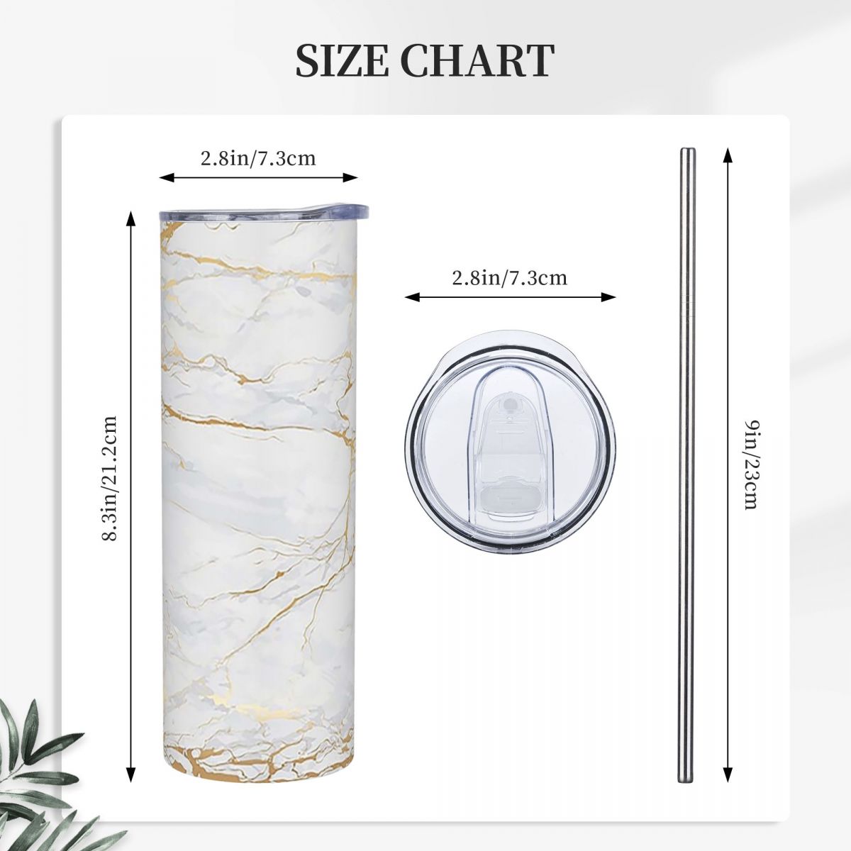 White And Gold Marbl Stainless - đánh giá và giá Tumbler 20Oz White