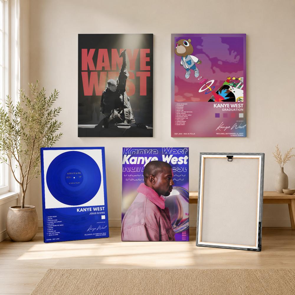 Rapper Singer K-Kanye West Pai - đánh giá và giá Canvas Wrap Ready