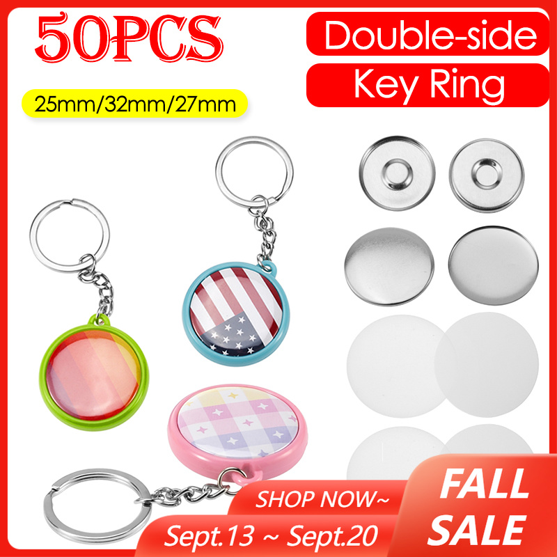 50pcs/Set 25mm 32mm 37mm Doubl - đánh giá và giá Button Badge Blank