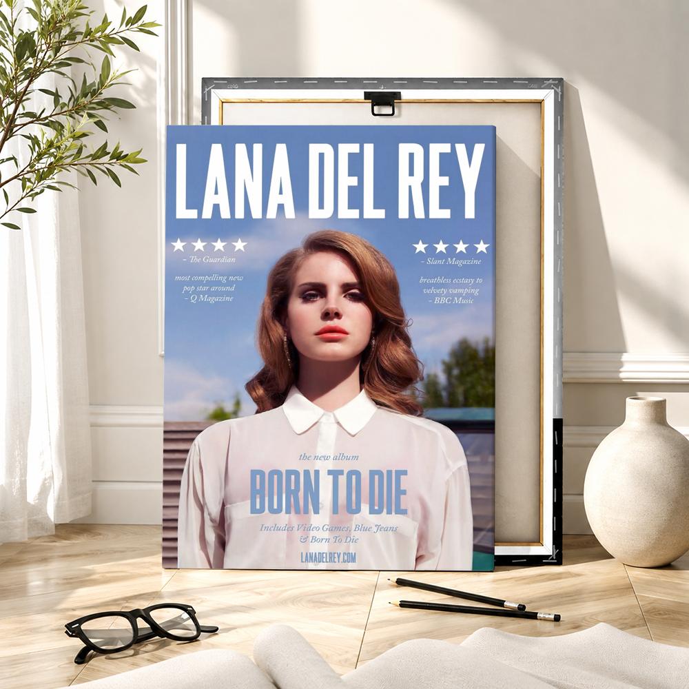 Famous Singer L-Lana Del Rey P - đánh giá và giá Canvas Wrap Ready